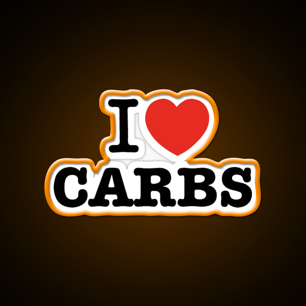 I Love Carbs Gym Fitness Led Neon Sign Rgb Color