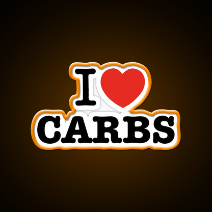 I Love Carbs Gym Fitness Led Neon Sign Rgb Color