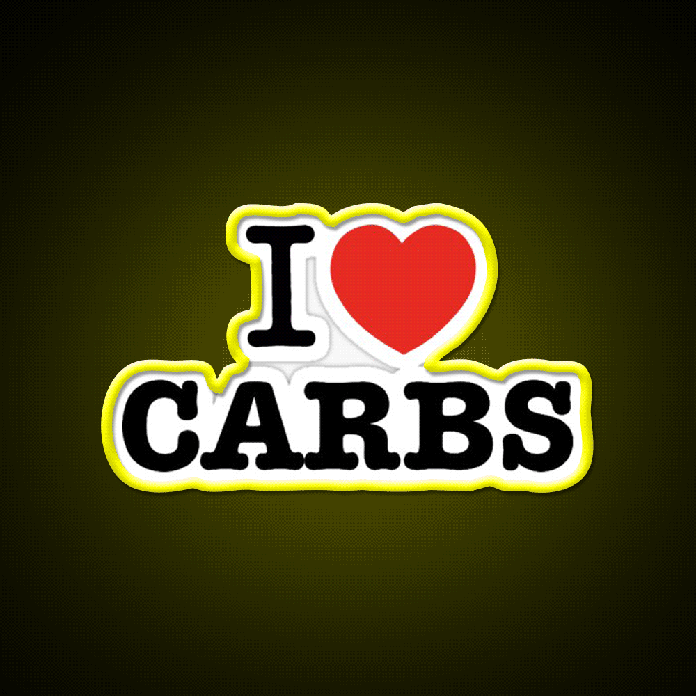 I Love Carbs Gym Fitness Led Neon Sign Rgb Color