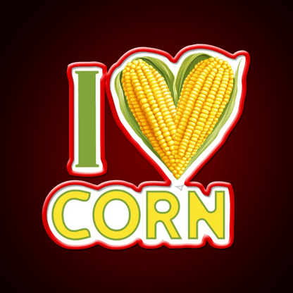 I Love Corn Snack Food Led Neon Sign Rgb Color - Shineneon