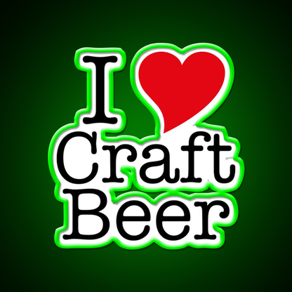 I Love Craft Beer Bar Decor Led Neon Sign Rgb Color - LED neon sign view 8