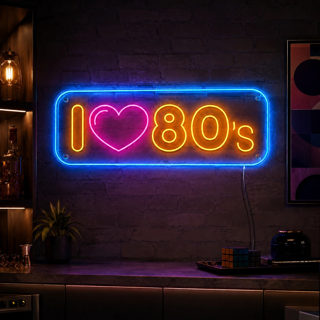 I Love Eighties Neon Sign LED Neon Sign high-converting product image