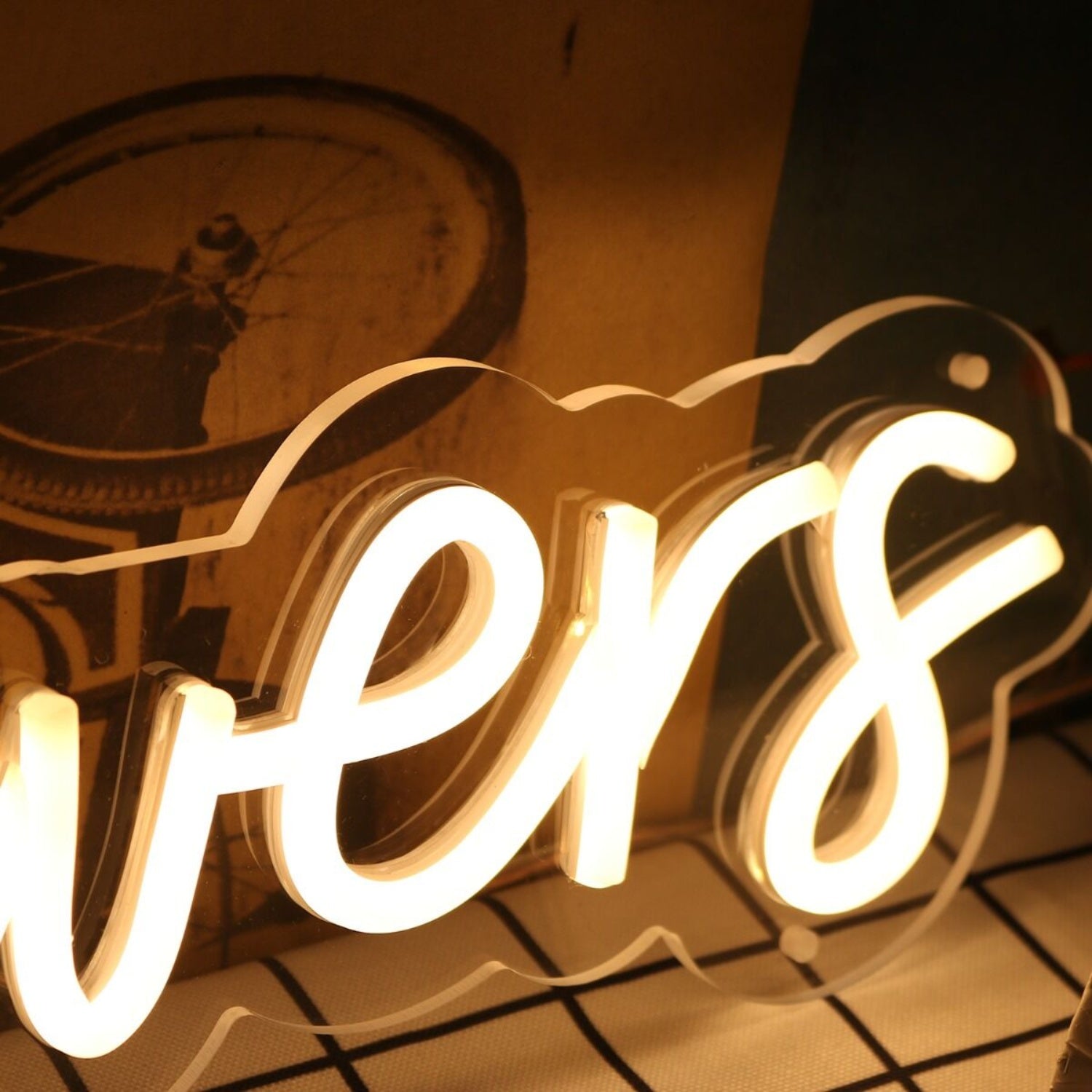 I Love Flowers Yellow Led Neon Sign - Shineneon