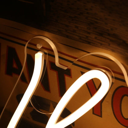I Love Flowers Yellow Led Neon Sign - Shineneon