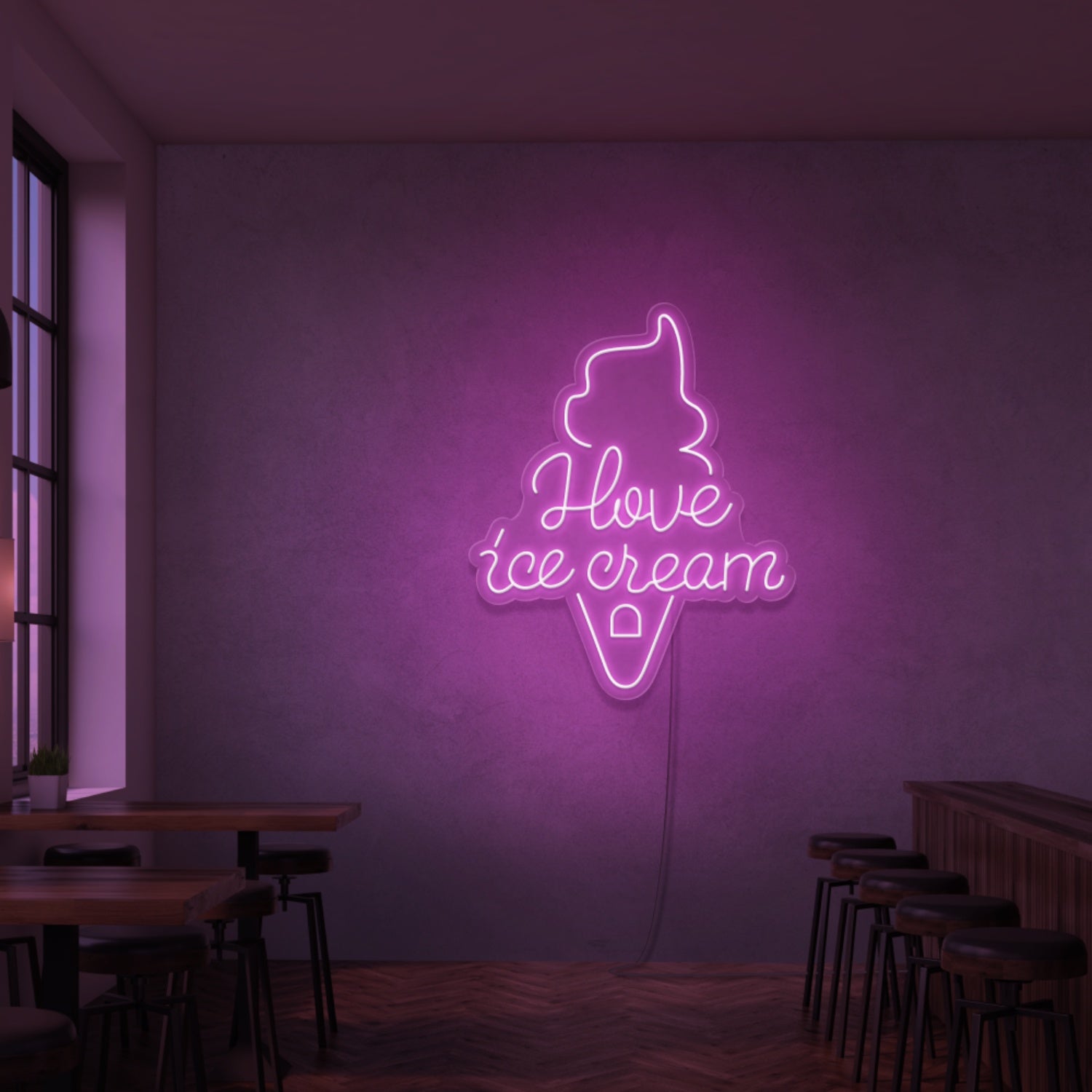 I Love Ice Cream Neon Sign | Shineneon