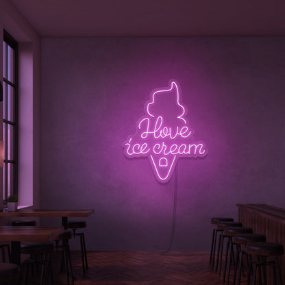 I Love Ice Cream Neon Sign | Shineneon