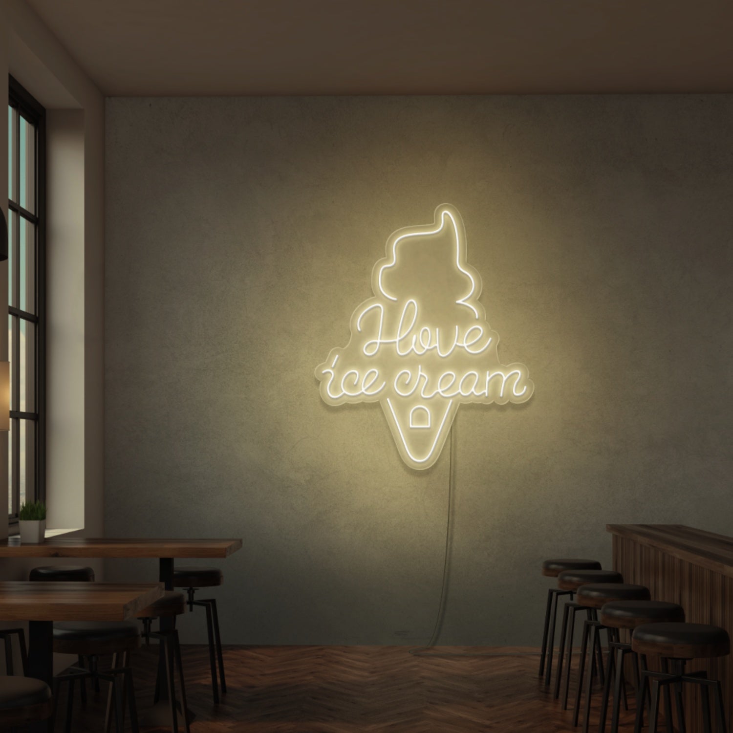 I Love Ice Cream Neon Sign | Shineneon