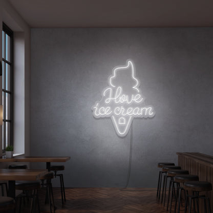 I Love Ice Cream Neon Sign | Shineneon