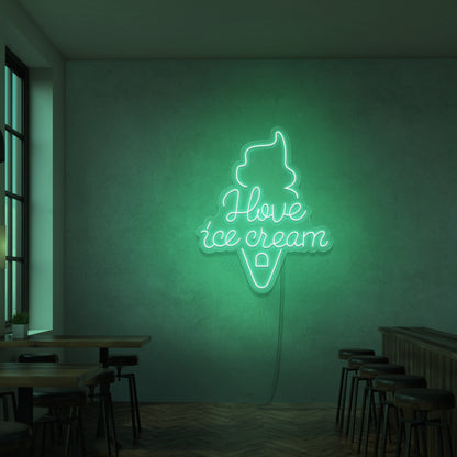 I Love Ice Cream Neon Sign | Shineneon