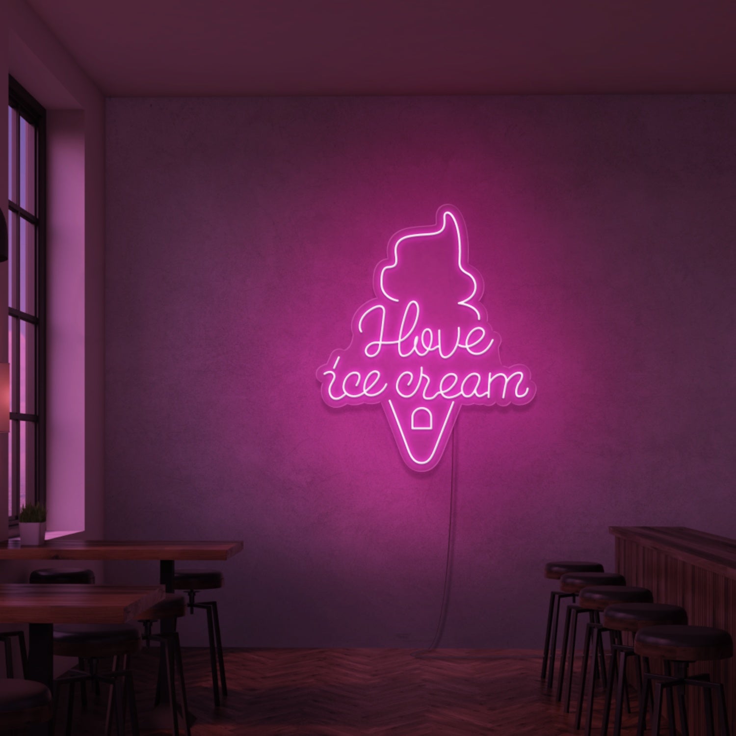 I Love Ice Cream Neon Sign | Shineneon