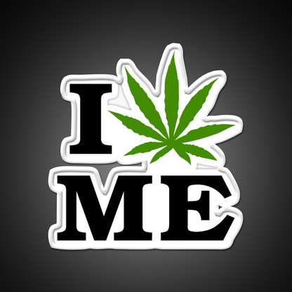 I Love Maine Weed Hemp Inspired Green Leaf Led Neon Sign Rgb Color - LED neon sign view 11