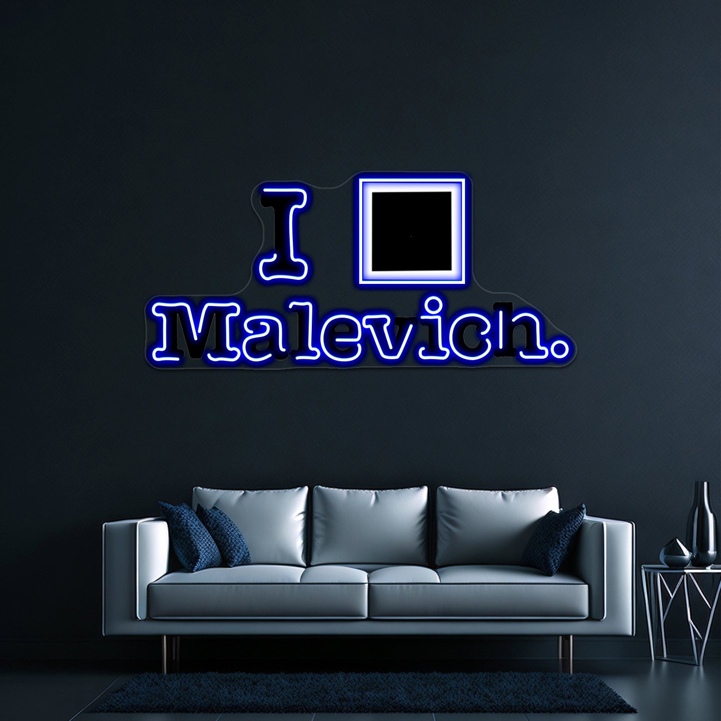 I Love Malevich 2 Wall Artwork Neon Signs