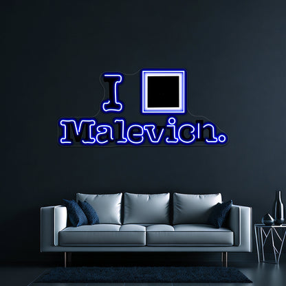 I Love Malevich 2 Wall Artwork Neon Signs