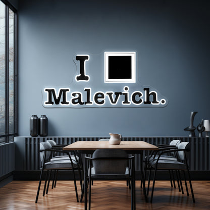 I Love Malevich 2 Wall Artwork Neon Signs