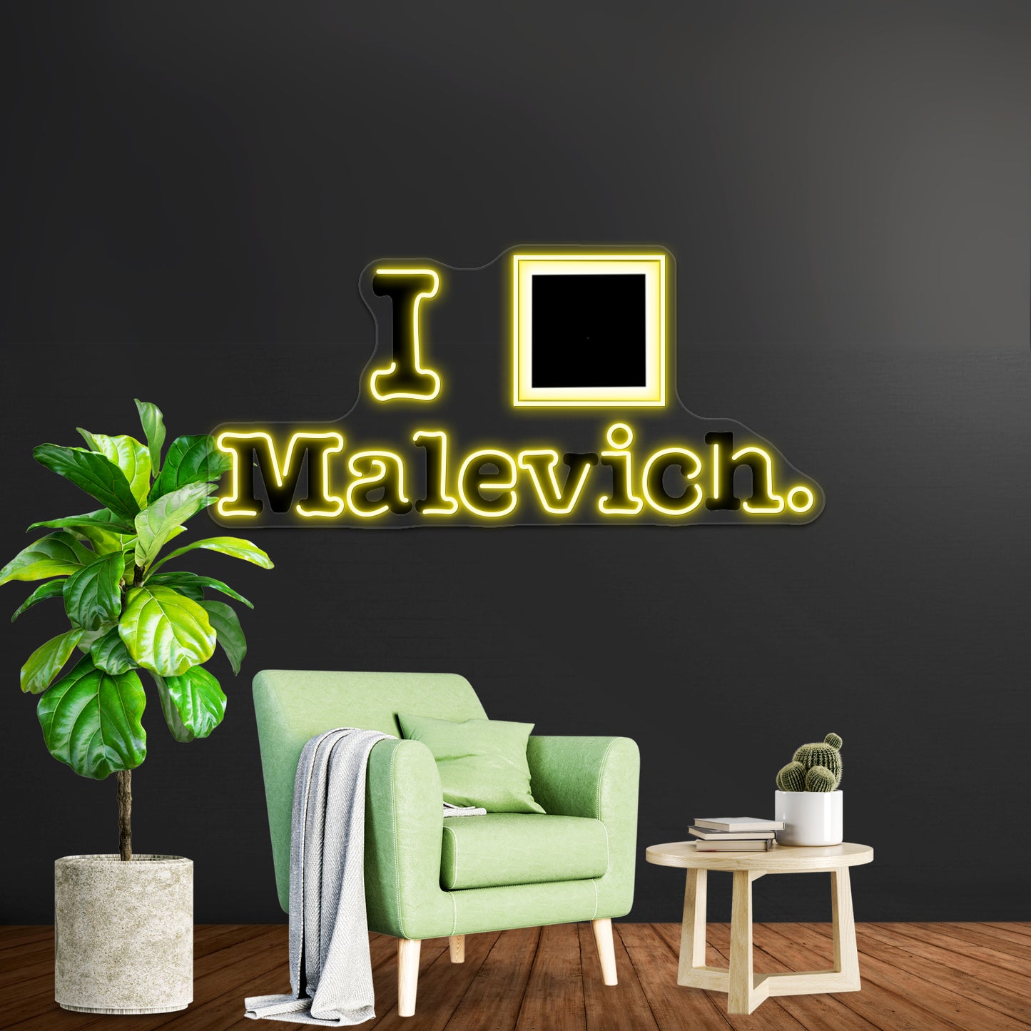 I Love Malevich 2 Wall Artwork Neon Signs