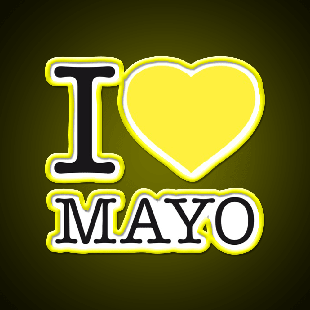 I Love Mayonnaise Fast Food Led Neon Sign For Burger Place Rgb Color - Shineneon