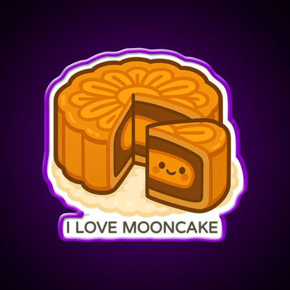 I Love Mooncake Mid Autumn Festival Lunar Led Neon Sign Chinese Food Rgb Color - Shineneon