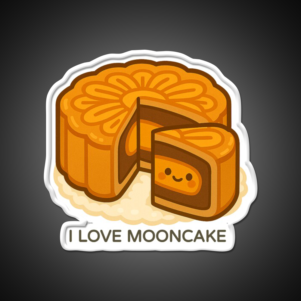 I Love Mooncake Mid Autumn Festival Lunar Led Neon Sign Chinese Food Rgb Color