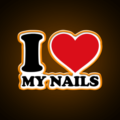 I Love My Nail Salon Led Neon Sign Rgb Color - Shineneon