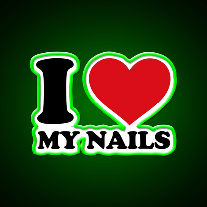 I Love My Nail Salon Led Neon Sign Rgb Color - Shineneon