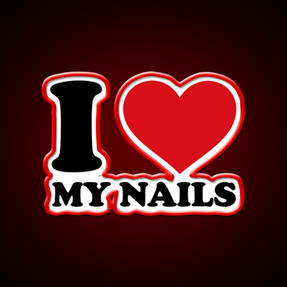 I Love My Nail Salon Led Neon Sign Rgb Color - Shineneon