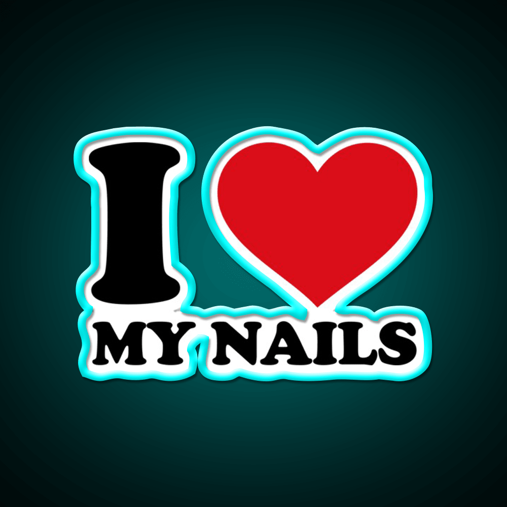I Love My Nail Salon Led Neon Sign Rgb Color - Shineneon