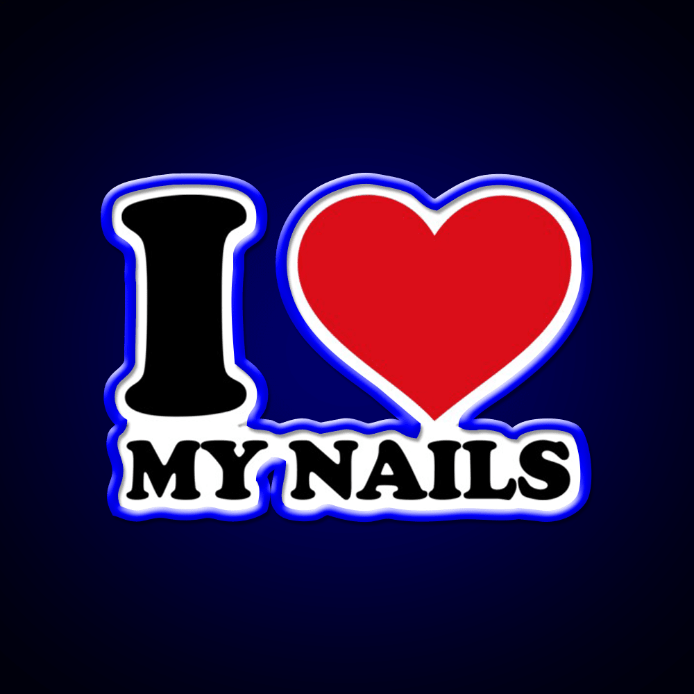 I Love My Nail Salon Led Neon Sign Rgb Color - Shineneon