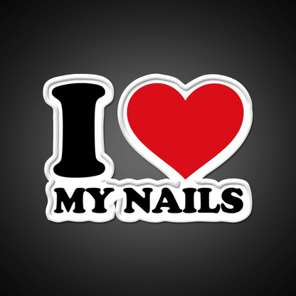I Love My Nail Salon Led Neon Sign Rgb Color - Shineneon