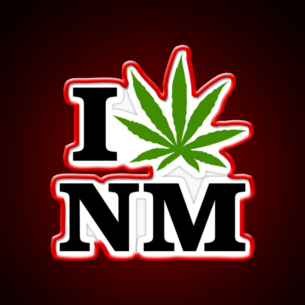 I Love New Mexico Weed Hemp Inspired Green Leaf Led Neon Sign Rgb Color - LED neon sign view 10