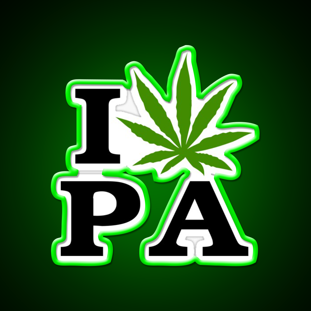 I Love Pennsylvania Weed Hemp Inspired Green Leaf Led Neon Sign Rgb Color - LED neon sign view 8