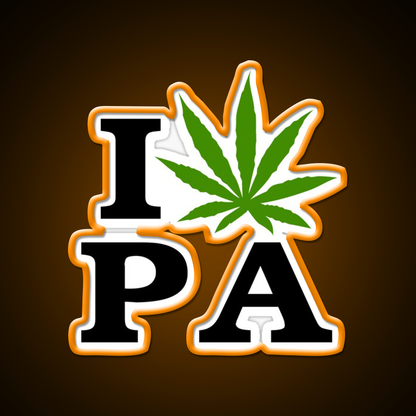 I Love Pennsylvania Weed Hemp Inspired Green Leaf Led Neon Sign Rgb Color - LED neon sign view 6