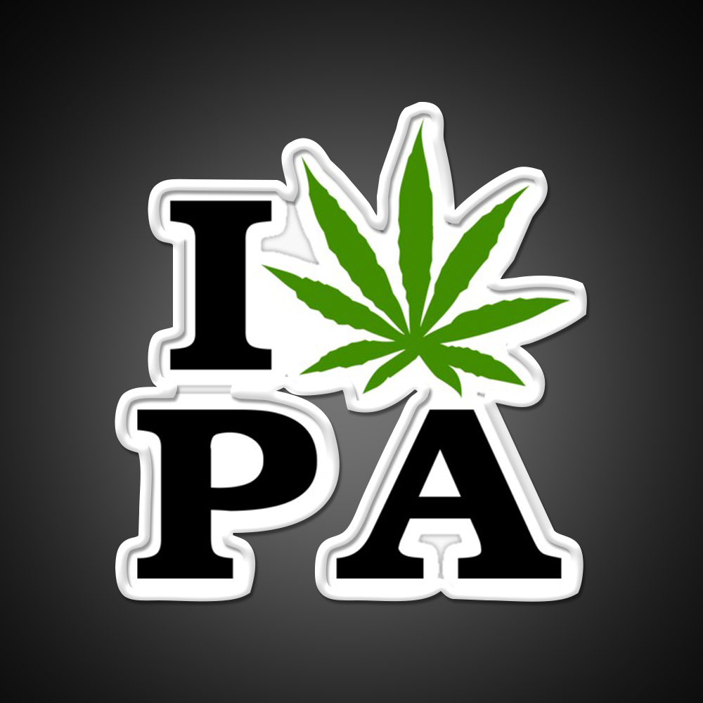 I Love Pennsylvania Weed Hemp Inspired Green Leaf Led Neon Sign Rgb Color - LED neon sign view 11
