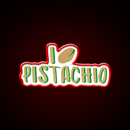 I Love Pistachio Snack Food Led Neon Sign Rgb Color - Shineneon