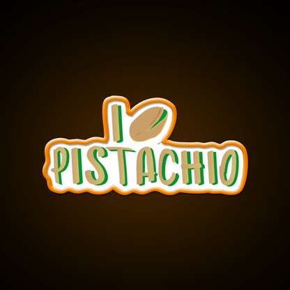I Love Pistachio Snack Food Led Neon Sign Rgb Color - Shineneon