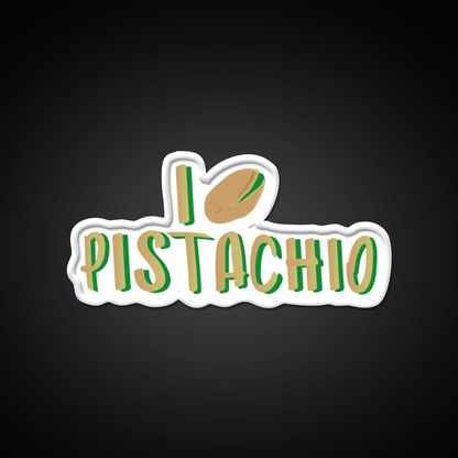 I Love Pistachio Snack Food Led Neon Sign Rgb Color - Shineneon