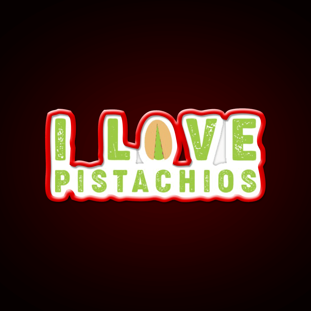 I Love Pistachios Taco Led Neon Sign Mexican Food Sign Rgb Color - Shineneon