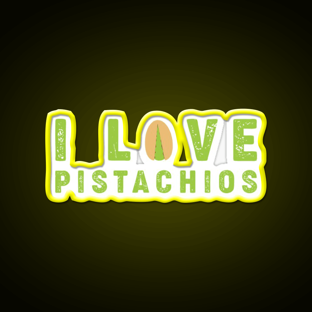 I Love Pistachios Taco Led Neon Sign Mexican Food Sign Rgb Color - Shineneon