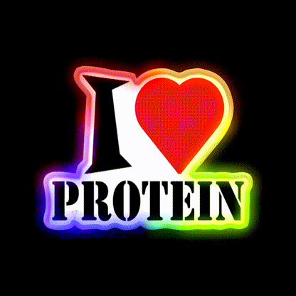 I Love Protein Gym Fitness Led Neon Sign Rgb Color