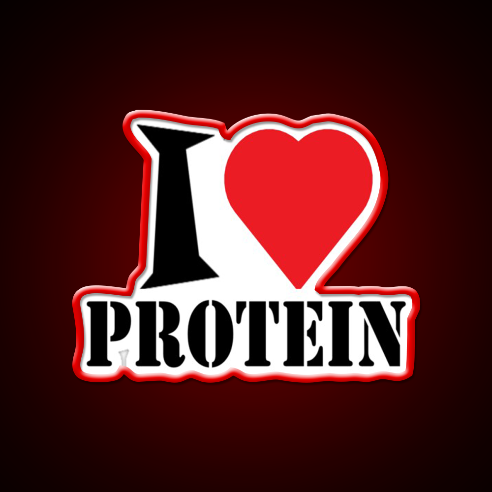 I Love Protein Gym Fitness Led Neon Sign Rgb Color