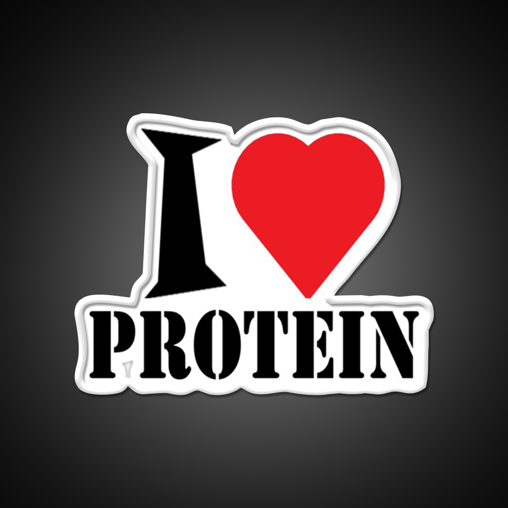 I Love Protein Gym Fitness Led Neon Sign Rgb Color