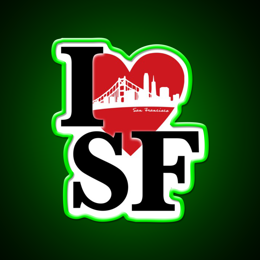 I Love San Francisco Asian Cultural Led Neon Sign Rgb Color - LED neon sign view 8