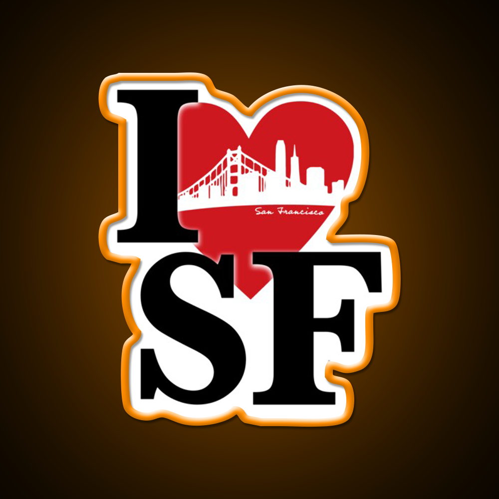 I Love San Francisco Asian Cultural Led Neon Sign Rgb Color - LED neon sign view 6