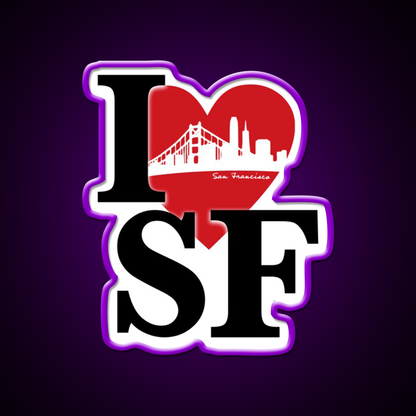 I Love San Francisco Asian Cultural Led Neon Sign Rgb Color - LED neon sign view 9