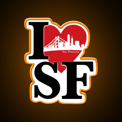 I Love San Francisco Asian Cultural Led Neon Sign Rgb Color - Shineneon