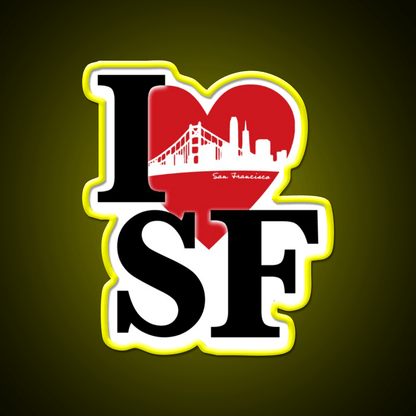 I Love San Francisco Asian Cultural Led Neon Sign Rgb Color - Shineneon