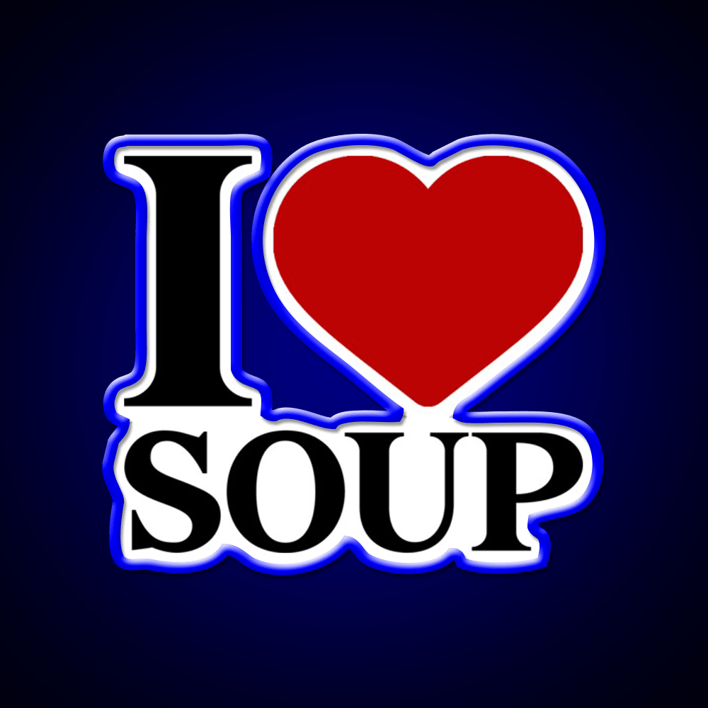 I Love Soup Food Lover Quote Fast Food Led Neon Sign For Burger Place Rgb Color - Shineneon
