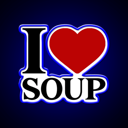 I Love Soup Food Lover Quote Fast Food Led Neon Sign For Burger Place Rgb Color - Shineneon