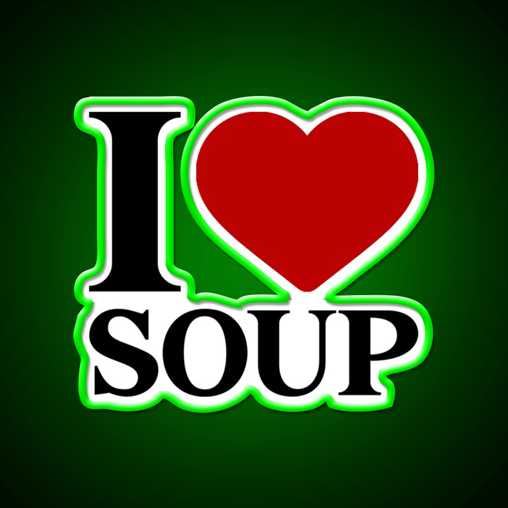 I Love Soup Food Lover Quote Fast Food Led Neon Sign For Burger Place Rgb Color - Shineneon