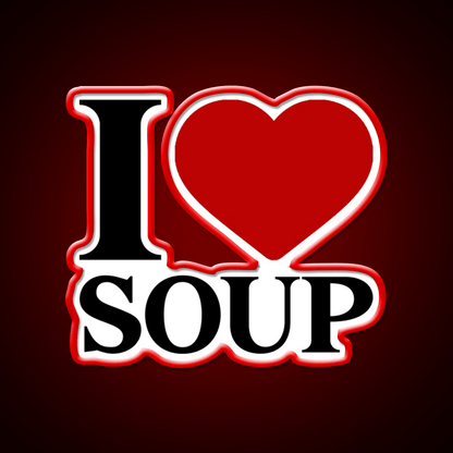 I Love Soup Food Lover Quote Fast Food Led Neon Sign For Burger Place Rgb Color - Shineneon