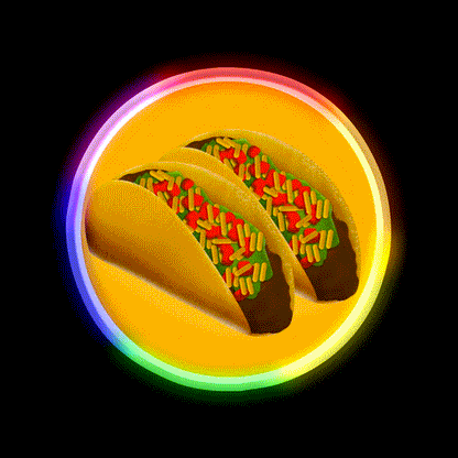 I Love Taco Led Neon Sign Mexican Food Sign Kitchen Sign Rgb Color - LED neon sign close-up detail